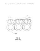 CONTOURED FLAT STUD AND STUD ARRANGEMENT FOR CYCLONE SLAG TAPS diagram and image