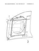 Folding air intake scoop diagram and image