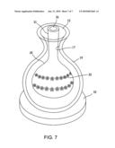 Vase with rotatable inner container diagram and image