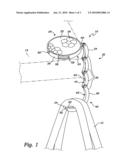 PORTABLE HANGER FOR PURSE diagram and image