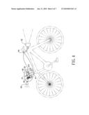 Bicycle-seat power generation device diagram and image