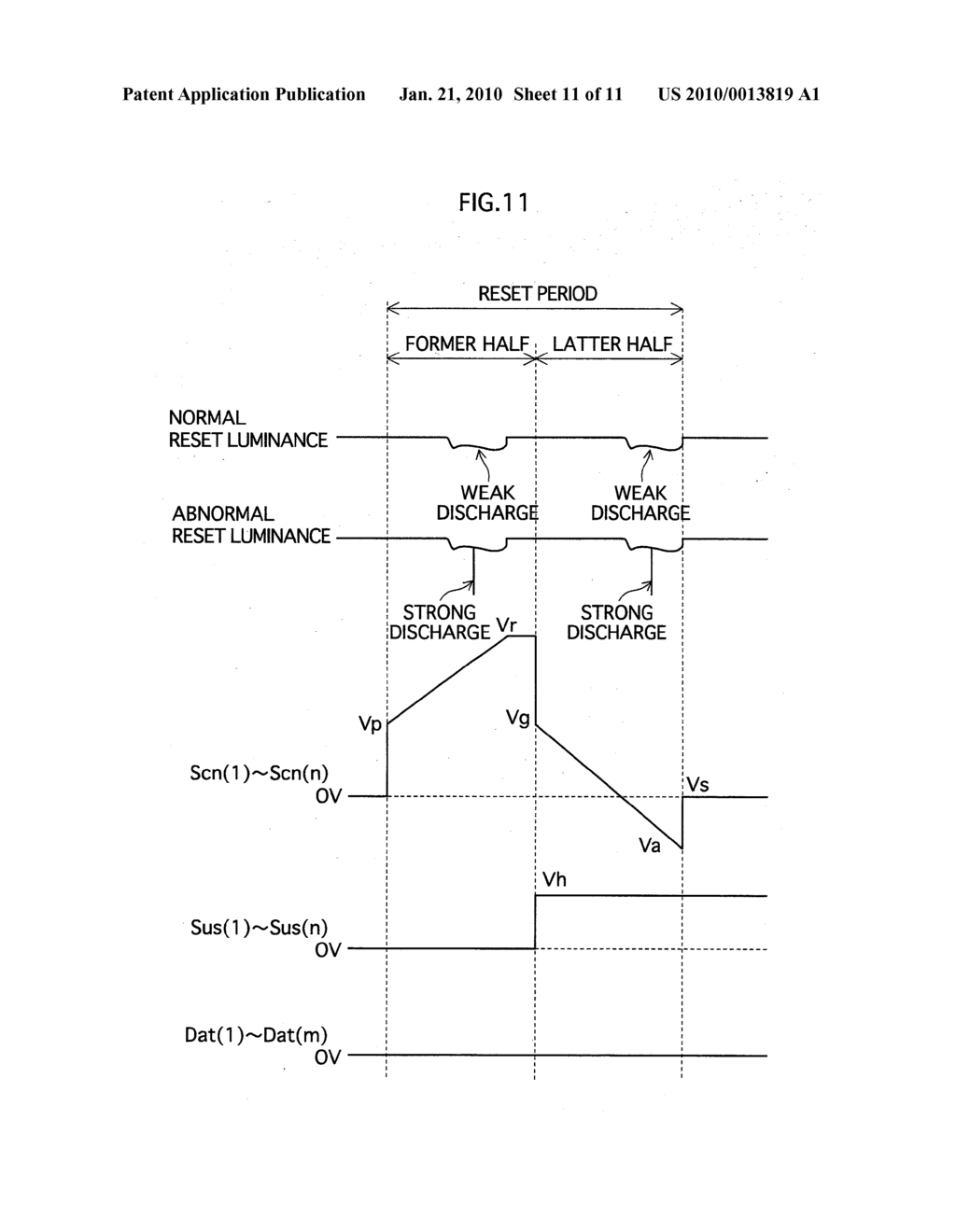 PLASMA DISPLAY PANEL APPARATUS DRIVING METHOD AND PLASMA DISPLAY PANEL APPARATUS - diagram, schematic, and image 12