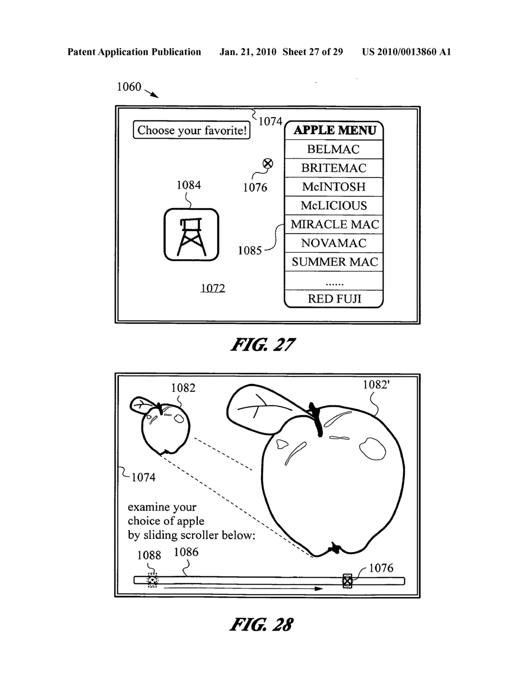 Computer interface employing a manipulated object with absolute pose detection component and a display - diagram, schematic, and image 28