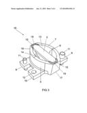 Holding frame for an optical element diagram and image