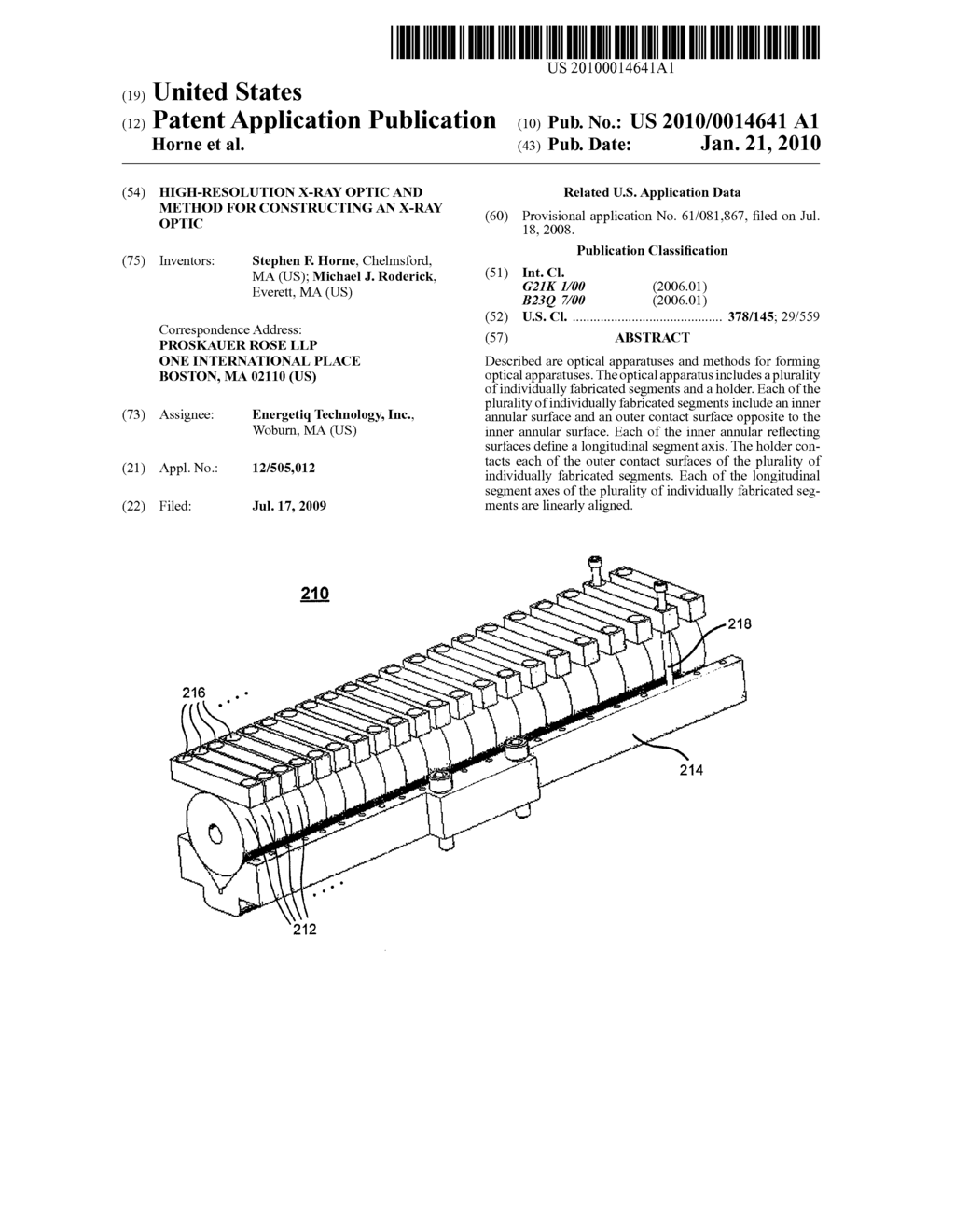 High-Resolution X-Ray Optic and Method for Constructing an X-Ray Optic - diagram, schematic, and image 01