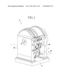 STRETCHING APPARATUS FOR WEB OF THERMOPLASTIC SYNTHETIC RESIN diagram and image