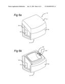 Device for transporting an organ diagram and image