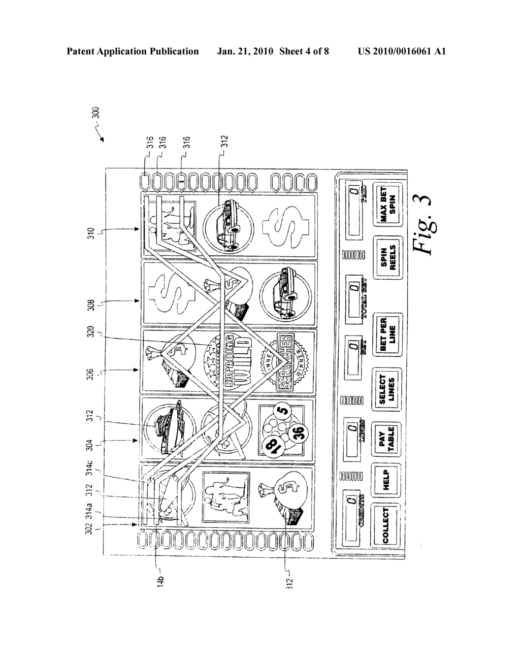 Wagering System With Expanding Wild Feature - diagram, schematic, and image 05