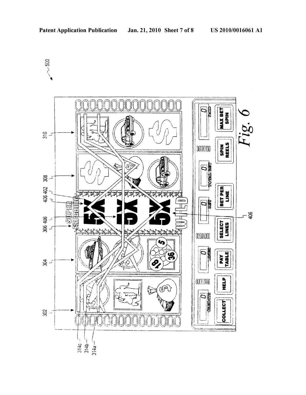 Wagering System With Expanding Wild Feature - diagram, schematic, and image 08