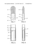 Brushes with retractable removable heads diagram and image