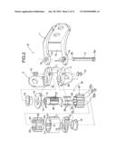 VEHICULAR CHECKER-EQUIPPED DOOR HINGE DEVICE diagram and image