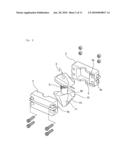 Automatic binding device for a container diagram and image