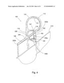 Pleat-forming drapery clip ring diagram and image