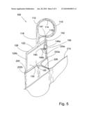 Pleat-forming drapery clip ring diagram and image