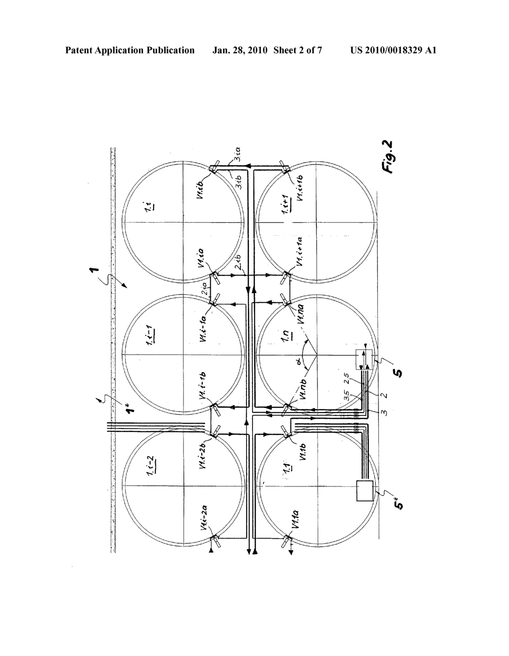 ARRANGEMENT AND METHOD FOR THE AUTOMATIC SAMPLING IN A STORAE TANK SYSTEM INTERCONNECTED TO A PIPE SYSTEM FOR SUPPLYING CLEANING FLUIDS - diagram, schematic, and image 03