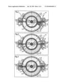 Rotary internal combustion engine with annular chamber diagram and image