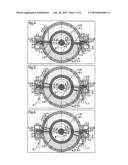 Rotary internal combustion engine with annular chamber diagram and image