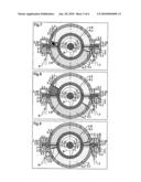 Rotary internal combustion engine with annular chamber diagram and image