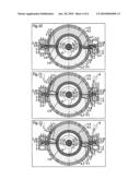 Rotary internal combustion engine with annular chamber diagram and image