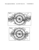 Rotary internal combustion engine with annular chamber diagram and image