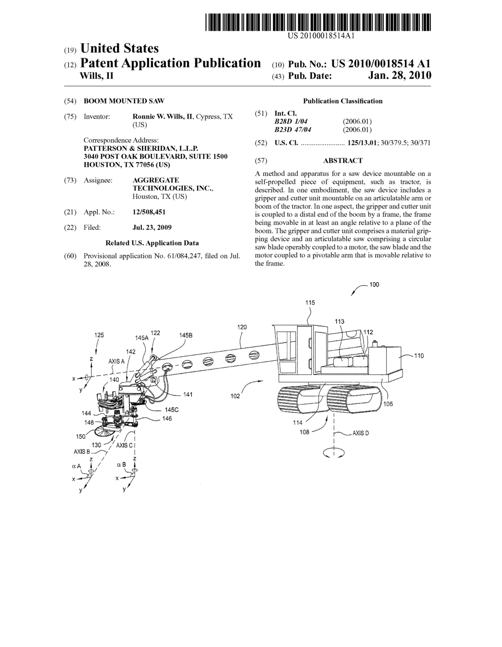 BOOM MOUNTED SAW - diagram, schematic, and image 01