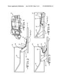 Structure for protectively supporting an element that extends between relatively movable components diagram and image