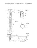 METHOD AND INSTALLATION FOR BRINGING OZONE INTO CONTACT WITH A FLOW OF LIQUID, IN PARTICULAR A FLOW OF DRINKING WATER OR WASTEWATER diagram and image