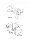 BEVERAGE SUPPORT WITH ADJUSTABLE GRILL ATTACHMENT HOOKS diagram and image