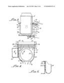 BEVERAGE SUPPORT WITH ADJUSTABLE GRILL ATTACHMENT HOOKS diagram and image