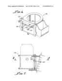 BEVERAGE SUPPORT WITH ADJUSTABLE GRILL ATTACHMENT HOOKS diagram and image