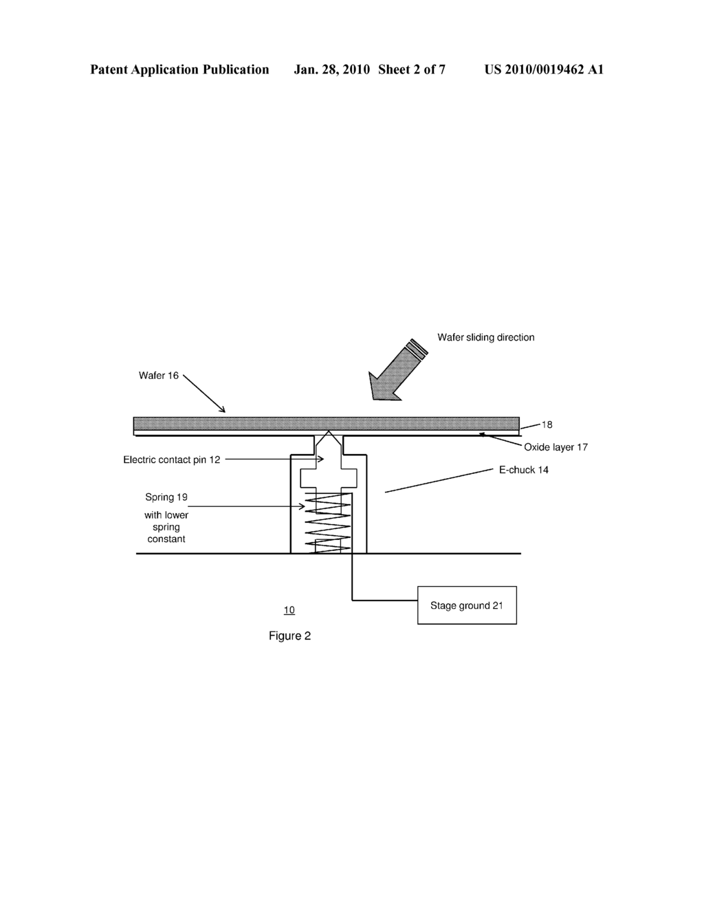 APPARATUS FOR INCREASING ELECTRIC CONDUCTIVITY TO A SEMICONDUCTOR WAFER SUBSTRATE WHEN EXPOSURE TO ELECTRON BEAM - diagram, schematic, and image 03