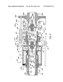 HITCH AND COUPLING ARRANGEMENT FOR AUTOMATICALLY EFFECTING TOWING HITCH AND FLUID QUICK-COUPLER CONNECTIONS BETWEEN A NURSE TANK WAGON AND AN NH3 APPLICATOR IMPLEMENT diagram and image