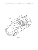 Motor Vehicle Having a Sunroof System with a Contoured Draintube diagram and image