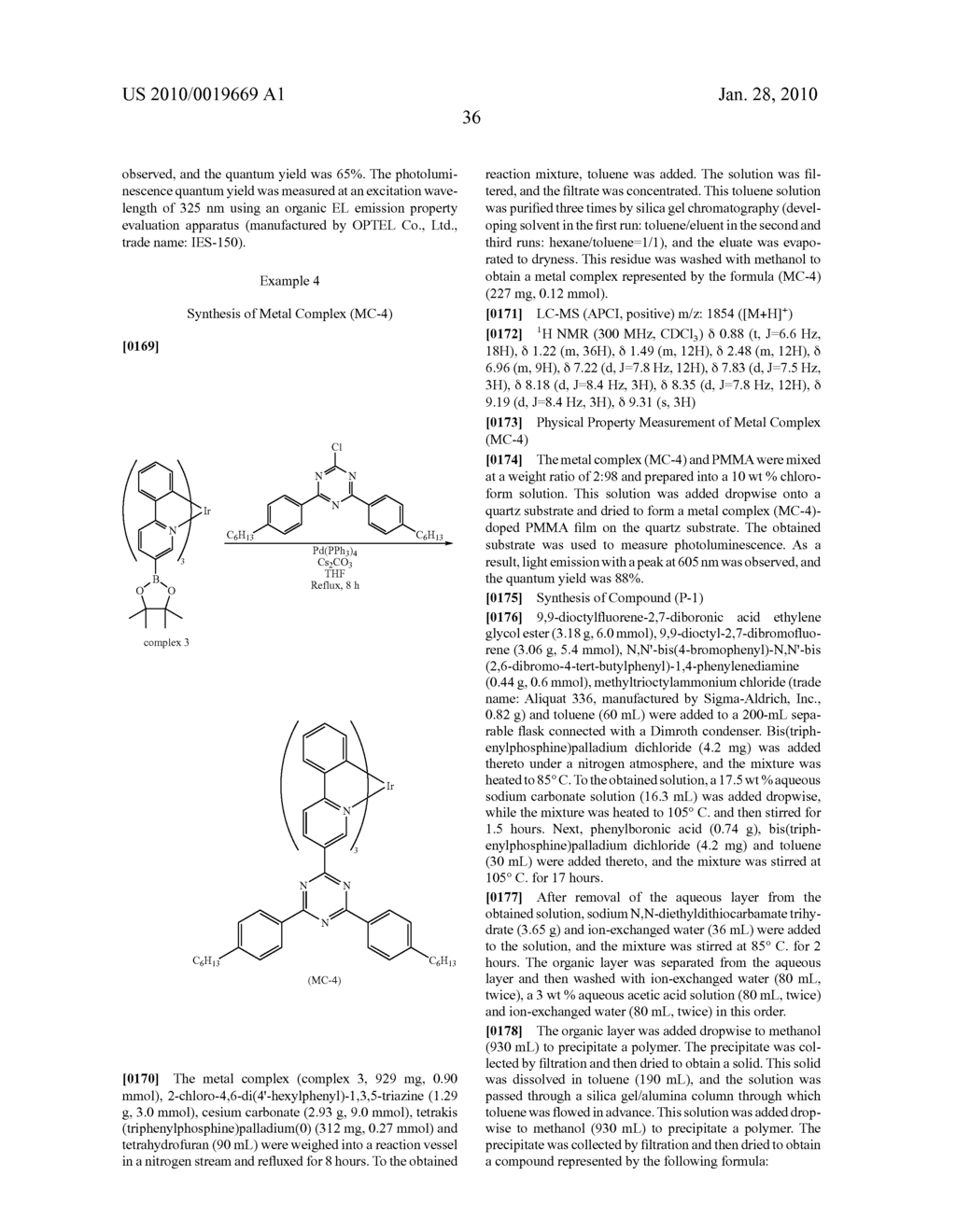METAL COMPLEX, POLYMER COMPOUND AND DEVICE CONTAINING THOSE - diagram, schematic, and image 37