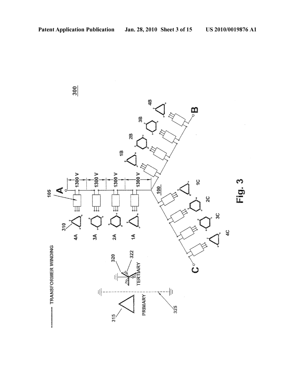 TRANSIENT VOLTAGE AND HARMONIC CURRENTS QUASHING (THQ) TRANSFORMERS, TRANSFORMER WINDING TOPOLOGY, AND METHOD OF MAKING THE SAME - diagram, schematic, and image 04