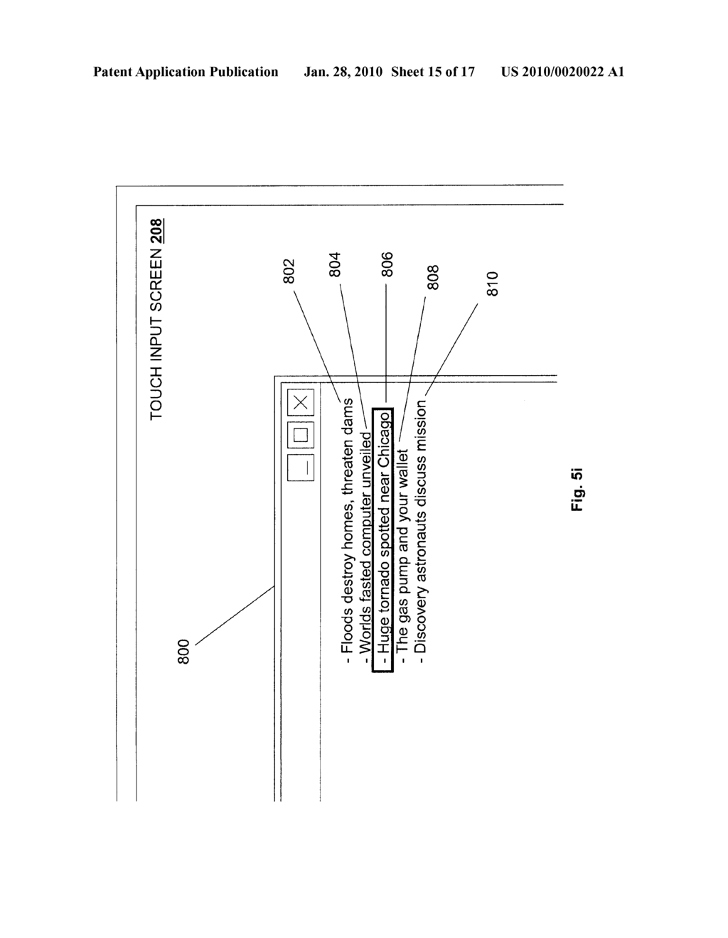 Visual Feedback System For Touch Input Devices - diagram, schematic, and image 16