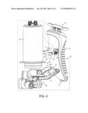 ASSEMBLY COMPRISING A PORTABLE DEVICE HAVING FLUID-FILLABLE CONTAINER AND A HOLDER diagram and image