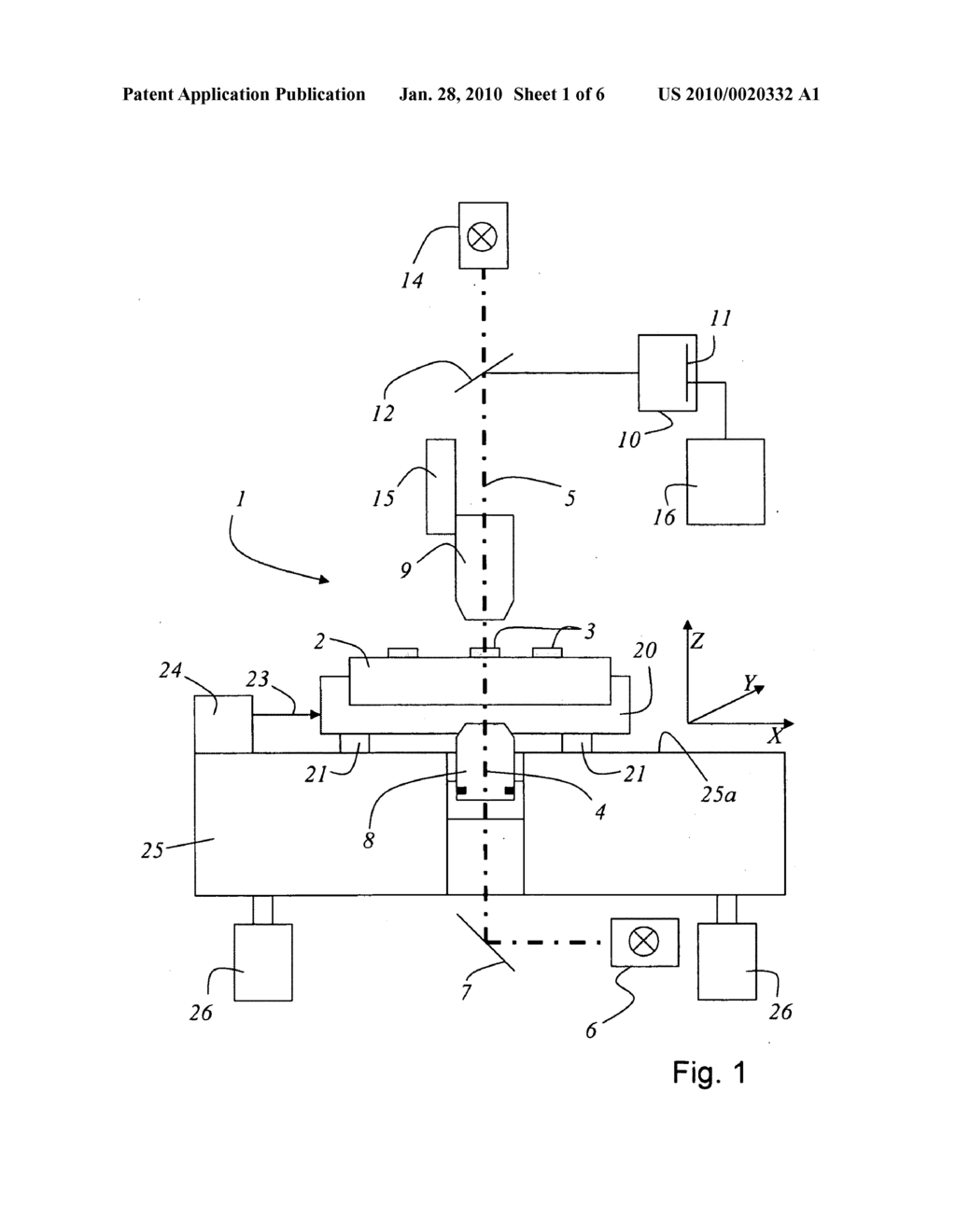 Interferometric device for position measurement and coordinate measuring machine - diagram, schematic, and image 02