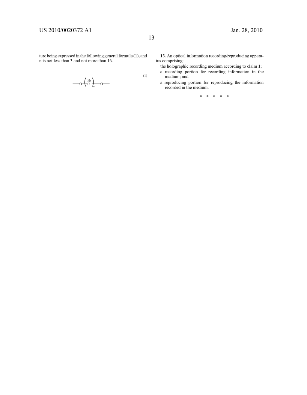 HOLOGRAPHIC RECORDING MEDIUM AND OPTICAL INFORMATION RECORDING/REPRODUCING APPARATUS - diagram, schematic, and image 18