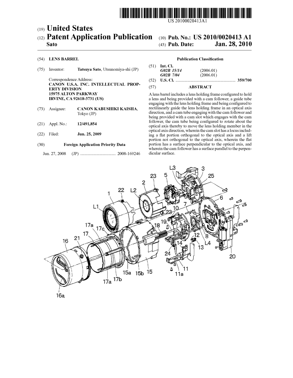 LENS BARREL - diagram, schematic, and image 01