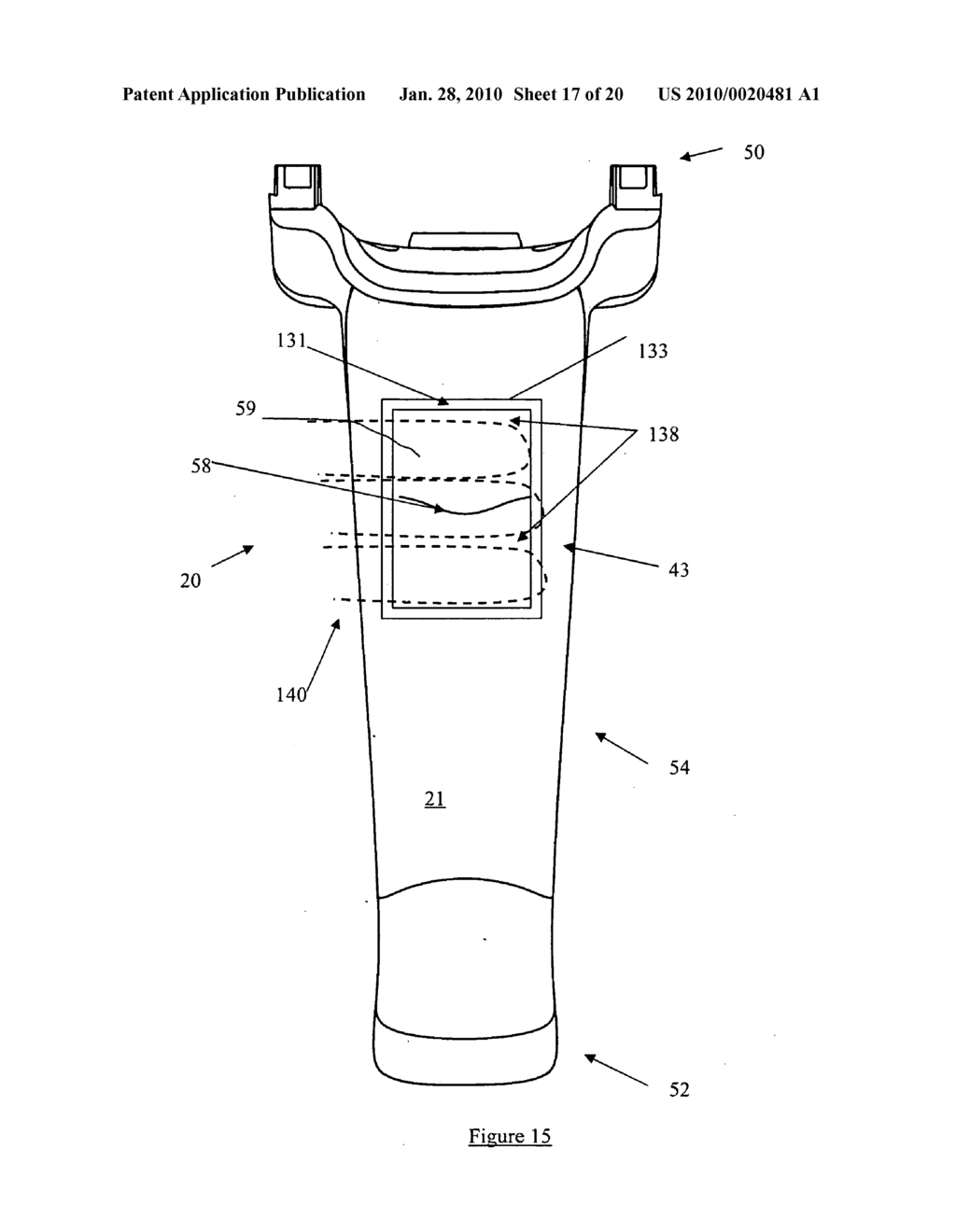 PISTOL GRIP FOR A PORTABLE TERMINAL WITH AN INTERNAL RECEPTACLE FOR A STYLUS - diagram, schematic, and image 18