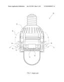 END-SIDE HEAT EXTRACTION LIGHT EMITTING DIODE (LED) LAMP diagram and image