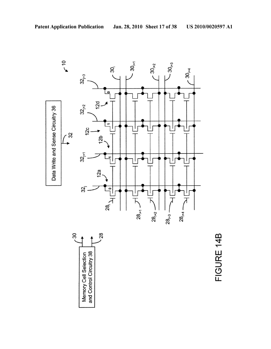 Memory Cell and Memory Cell Array Having an Electrically Floating Body Transistor, and Methods of Operating Same - diagram, schematic, and image 18
