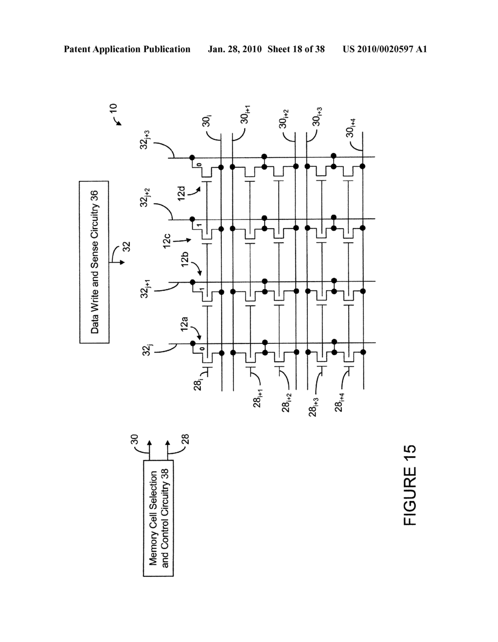 Memory Cell and Memory Cell Array Having an Electrically Floating Body Transistor, and Methods of Operating Same - diagram, schematic, and image 19