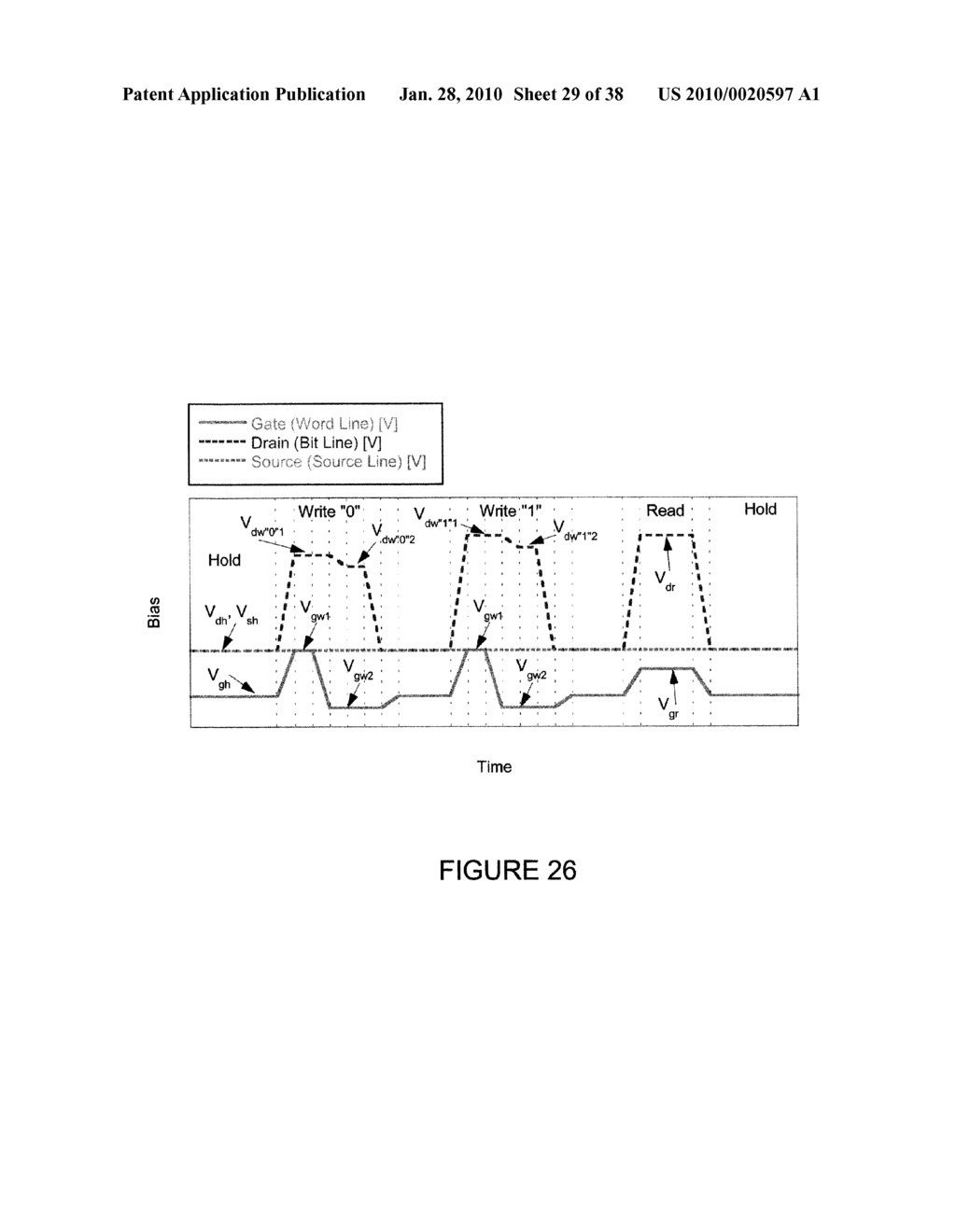 Memory Cell and Memory Cell Array Having an Electrically Floating Body Transistor, and Methods of Operating Same - diagram, schematic, and image 30