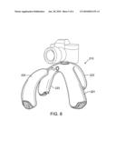 Flexible, positionable and grasping camera or other device mount apparatus diagram and image