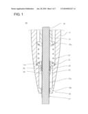 STICK-SHAPED ARTICLE PROPELLING CONTAINER diagram and image