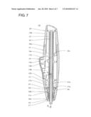 STICK-SHAPED ARTICLE PROPELLING CONTAINER diagram and image