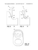 TOOLING AND METHOD FOR THE MANUFACTURE OF A TAB WITH COIN PRECURL FOR IMPROVED CURL FORMATION diagram and image