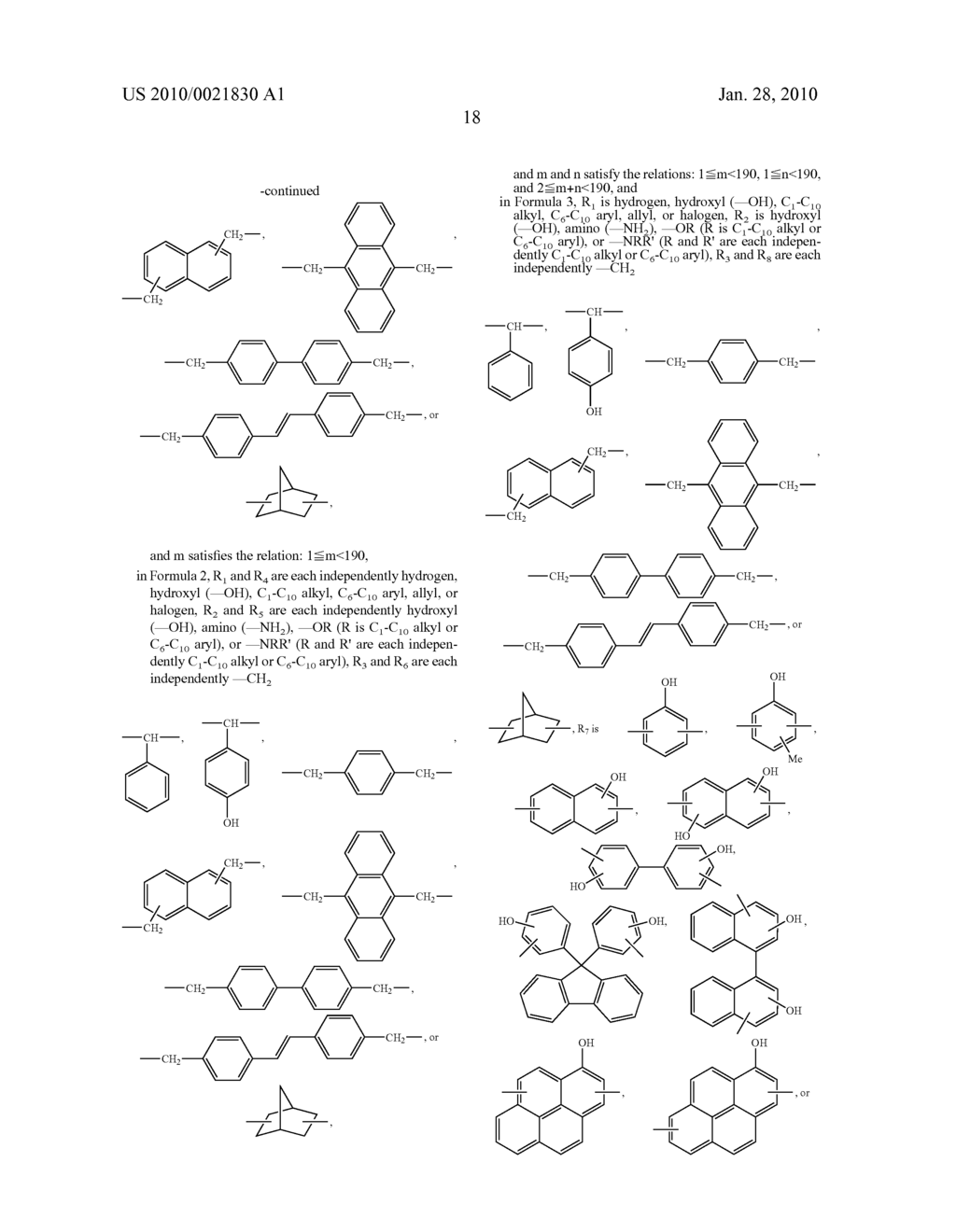 Aromatic ring-containing polymer, polymer mixture, antireflective hardmask composition, and associated methods - diagram, schematic, and image 28